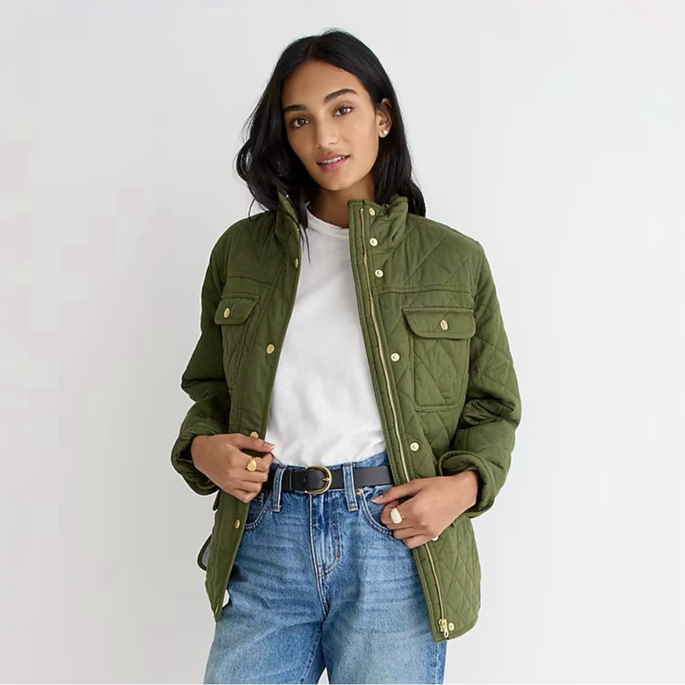 J. Crew Quilted Downtown Field Jacket
